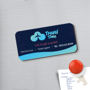 Rounded Rectangle Card Magnets