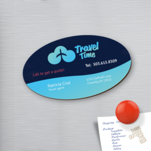 Oval Business Card Magnets